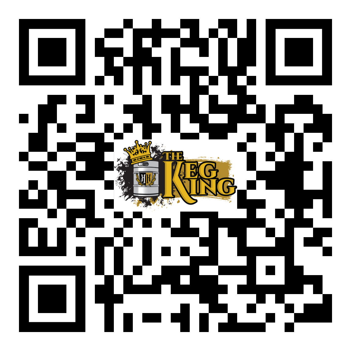 QR code linking to The Keg King current keg menu